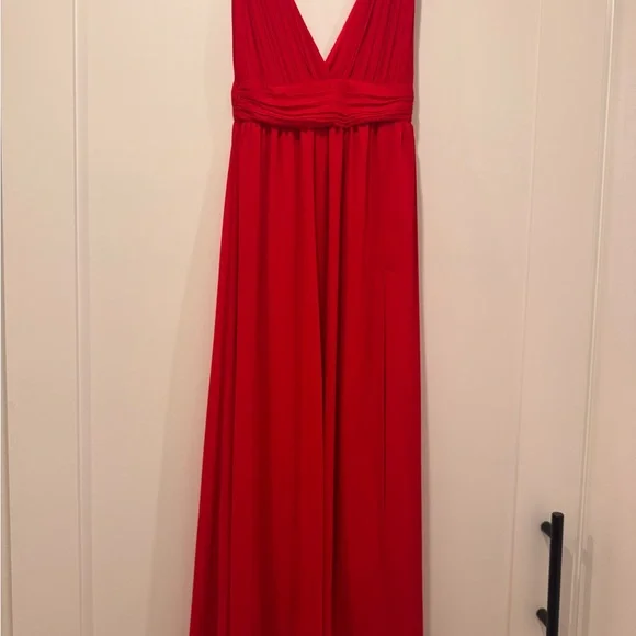 Lulu's Vibrant Red Maxi Dress - Picture 4 of 7